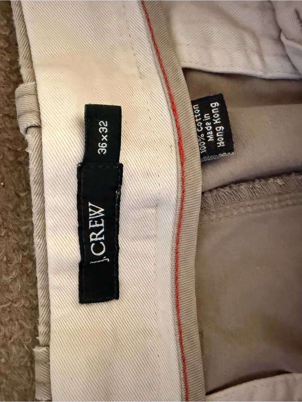 2 pair J. Crew Men's Beige Chino Pants